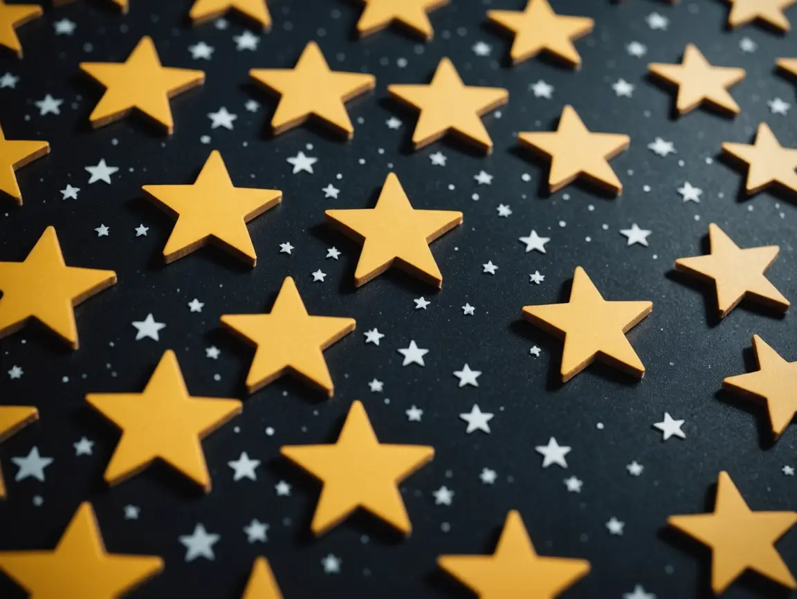 Yellow stars on background representing home insurance reviews