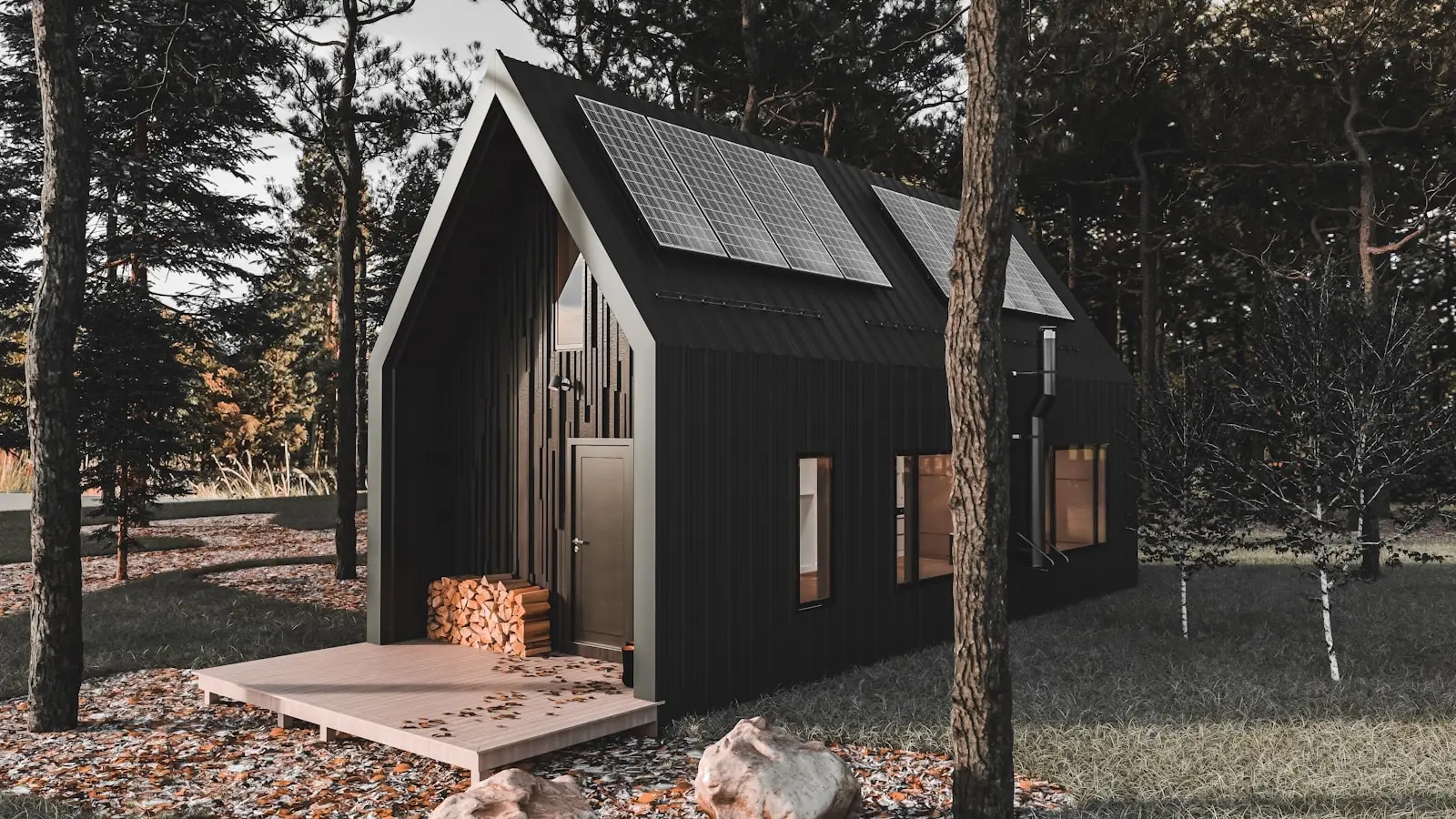 a small cabin in the woods covered by hartford home insurance
